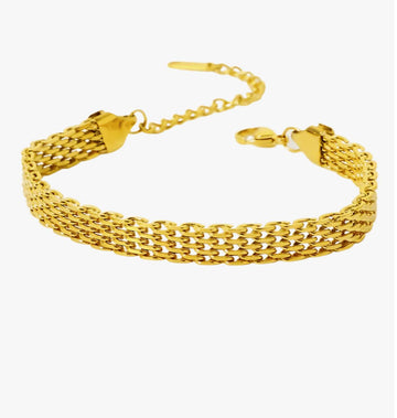 18K Gold Chain Bracelet