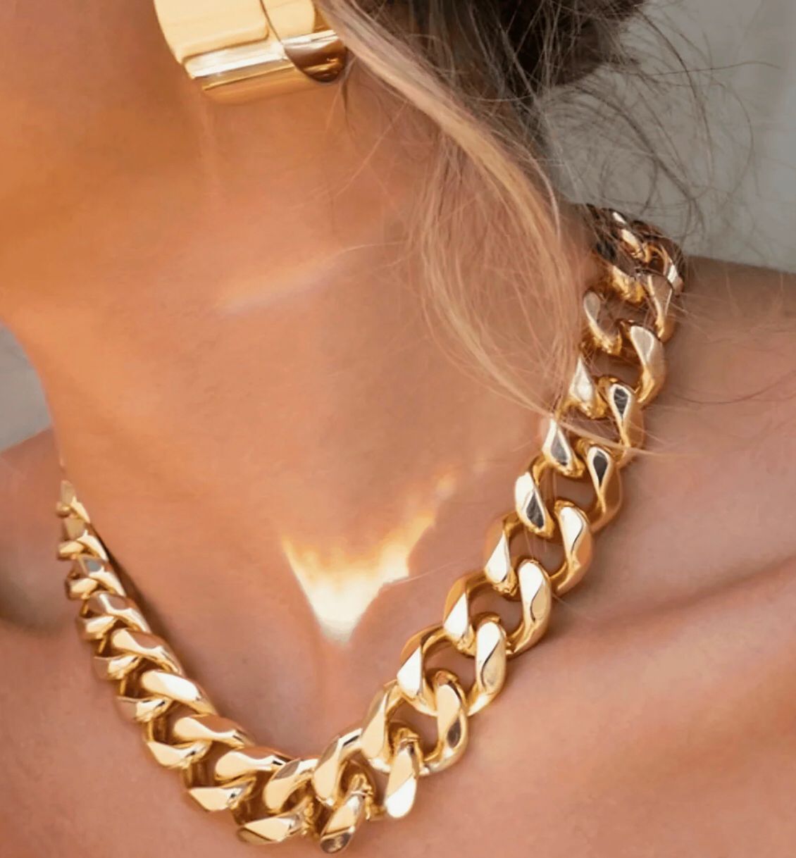 18K Gold Chunky Chain Necklace - MASON CHUNKY CHAIN™