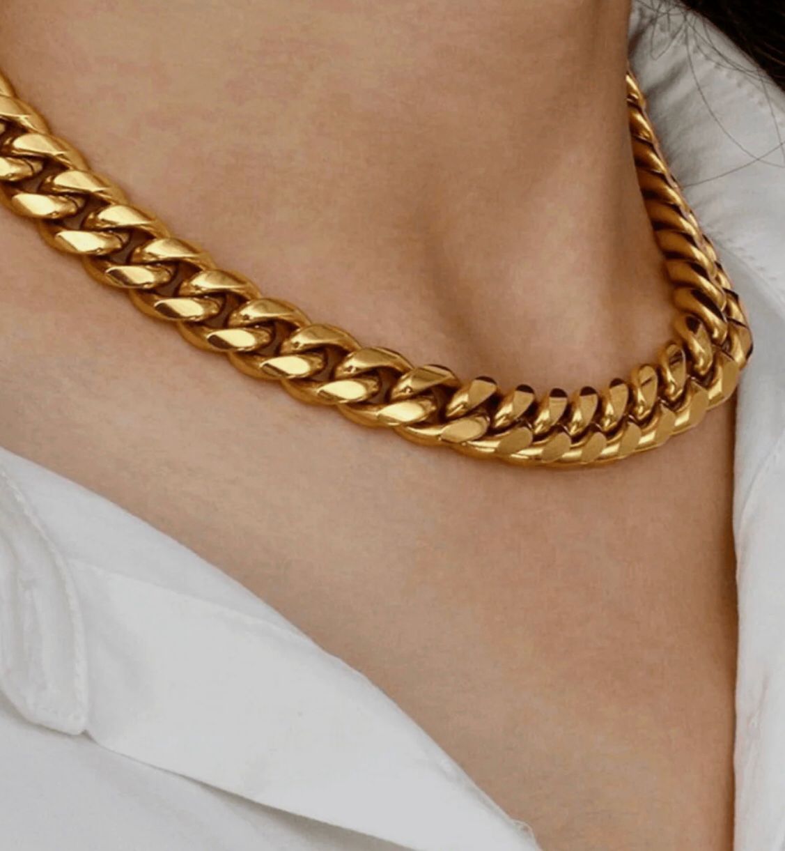 18K Gold Chunky Chain Necklace - MASON CHUNKY CHAIN™