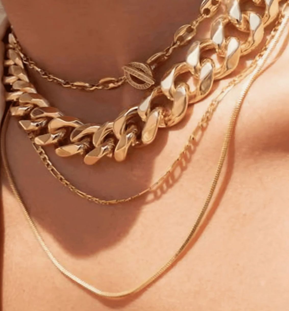 18K Gold Chunky Chain Necklace - MASON CHUNKY CHAIN™
