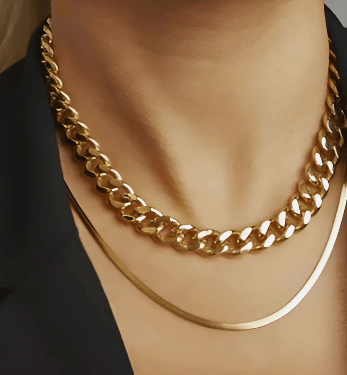 18K Gold Chunky Chain Necklace - MASON CHUNKY CHAIN™