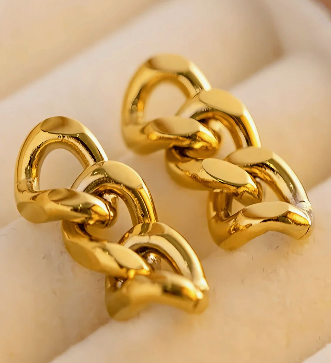 18K Gold Chain Drop Earrings - MASON CHUNKY CHAIN™